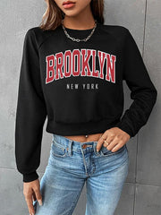 Women's Graphic Crop Sweatshirt