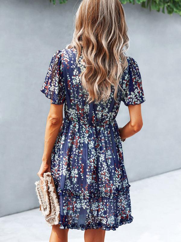 Casual all-match spring and summer sexy short dress