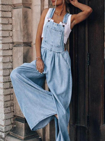 Women's Loose Casual Fashion Denim Overalls