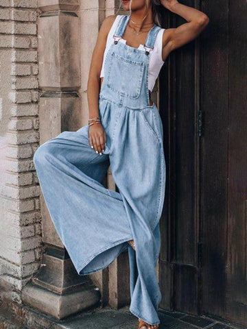 Women's Loose Casual Fashion Denim Overalls