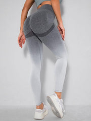 Women's Seamless Gradient Slim Body Quick-drying Sexy Peach Hip Sports Fitness Pants